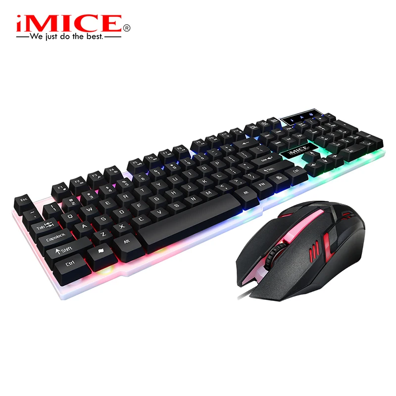 

104 Keys PC Gamer Keyboard Wired Gaming Keyboard Mouse Set IP 68 Waterproof Backlit Keyboard Gamer Silent For Computer Laptop&25