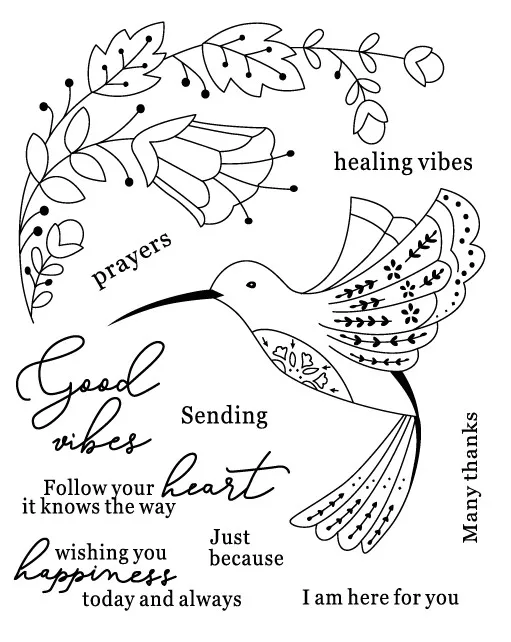 

bird Transparent Clear Stamps for DIY Scrapbooking/Card Making/Kids Christmas Fun Decoration Supplies