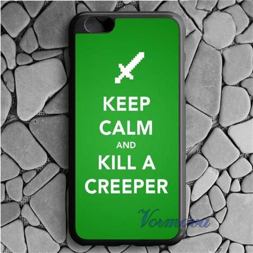 Keep Calm And Kill A Creeper protection phone cover case for iphone 4 4s 5 5s 5c se 6 6s 7 plus #jm836 |