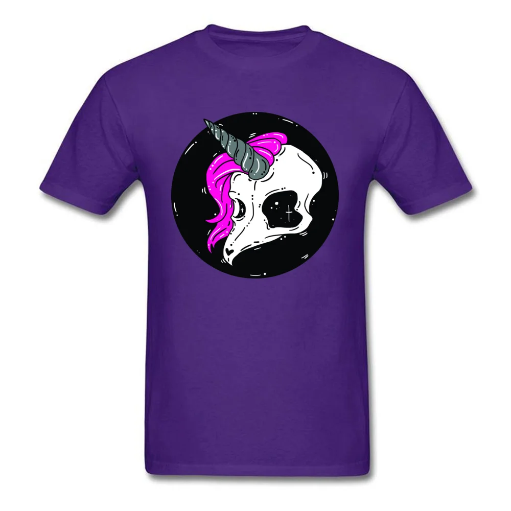 Geek Top T-shirts Family Round Collar Undead Unicorn 100% Cotton Man Tops T Shirt 3D Printed Short Sleeve Sweatshirts Undead Unicorn purple
