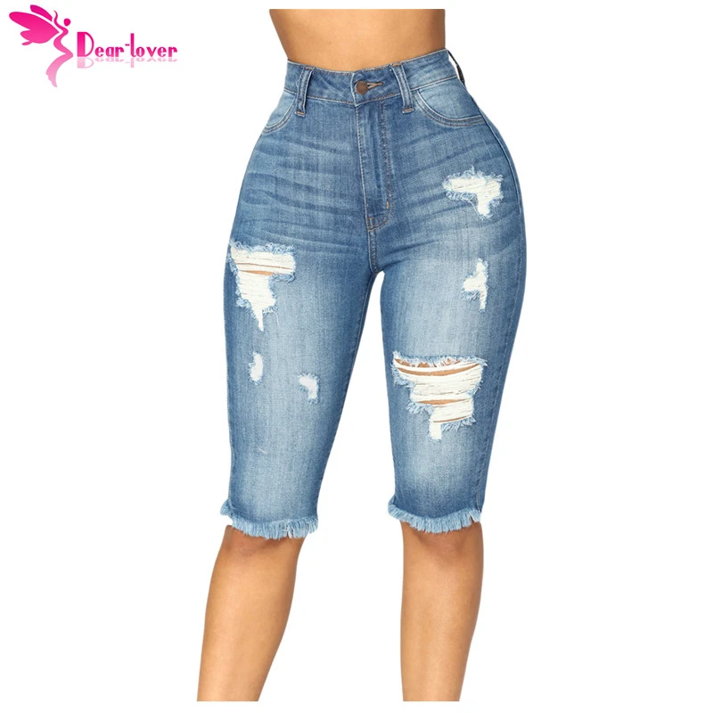 bermuda jeans no joelho feminina