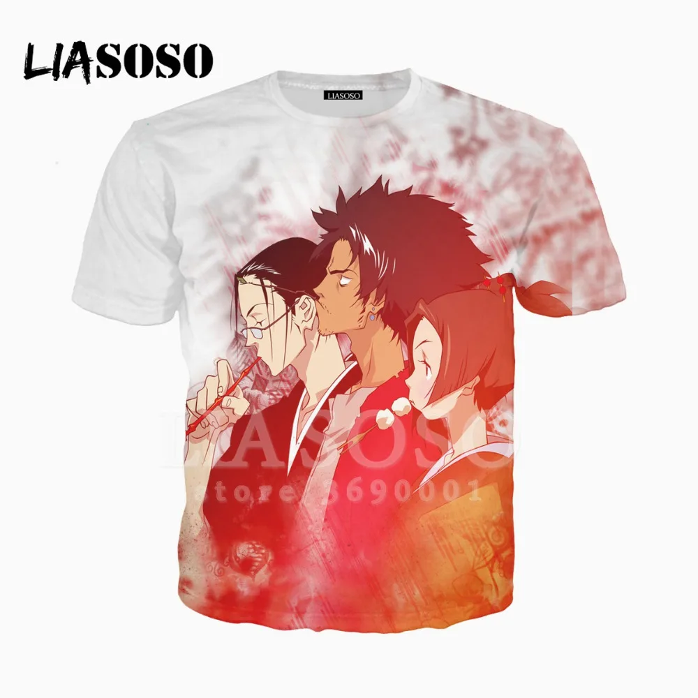 

LIASOSO 3D Printed Unisex Anime Samurai Champloo T shirt/Hoodie/Sweatshirt Harajuku Casual O-neck YOuth Tops Dropshipping X2142