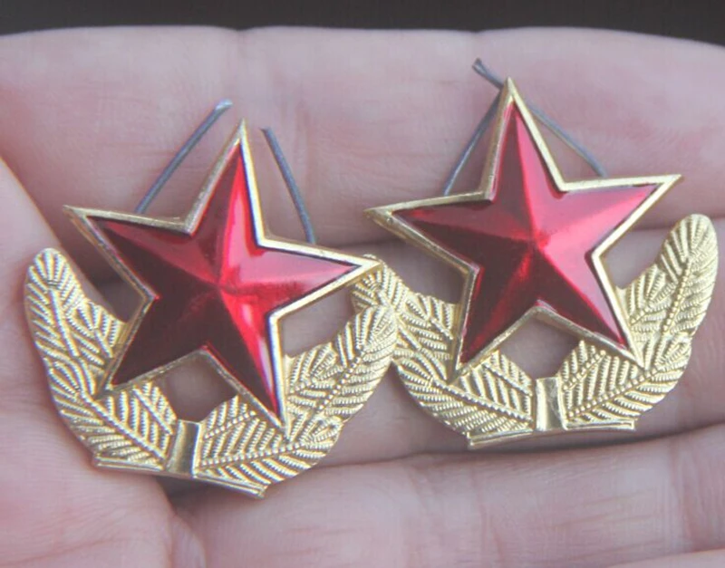 Военные медали с отворотом в виде красных звезд российский знак эмблемой|medals