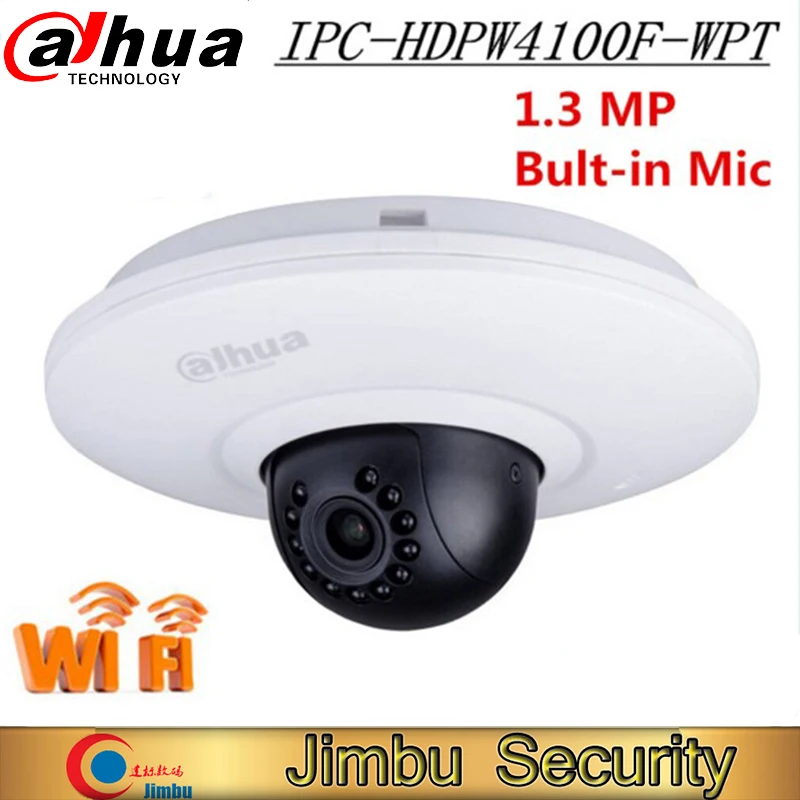 New Dahua Wireless IP Camera IPC HDPW4100F WPT 1.3 MP HD Wi Fi IR Mini