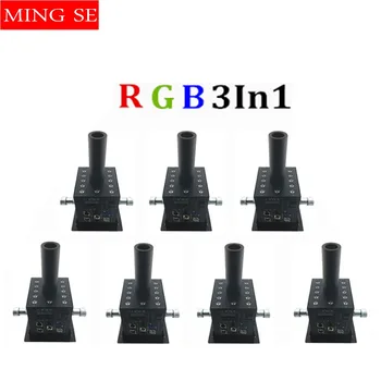 

7pcs/lots 12x3w Led Multi Angle CO2 Jet DMX Adjustable Powercon Stage CO2 Device High Pressure Hose Multi Angle DJ CO2 Cannon