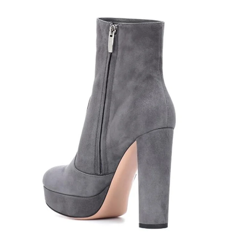 2018-Newest-Sexy-Ultra-High-Heels-Shoes-Woman-Round-Toe-Zipper-Ankle-Boots-Thick-Heel-Platform (2)