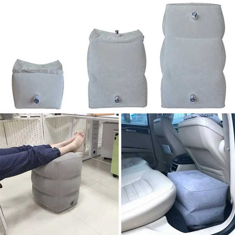 

Inflatable Height Adjustable Kids Flight Footrest Pillow Two Valves Design Inflatable Travel Pillow Foot Pad Foot Rest Pillow