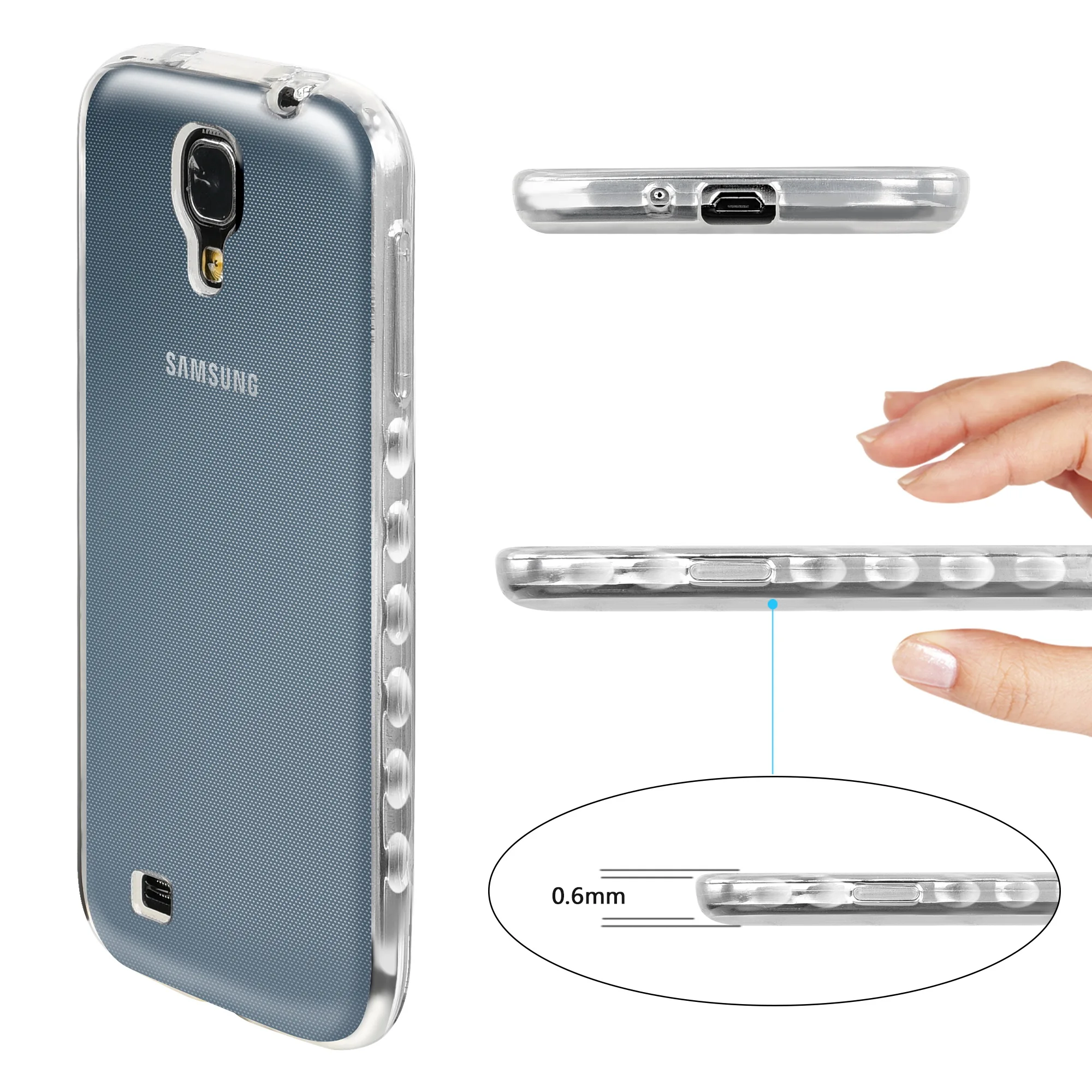 Transparent TPU Case for Samsung Galaxy S4 S 4 GalaxyS4 I9515 GT I9515 ...