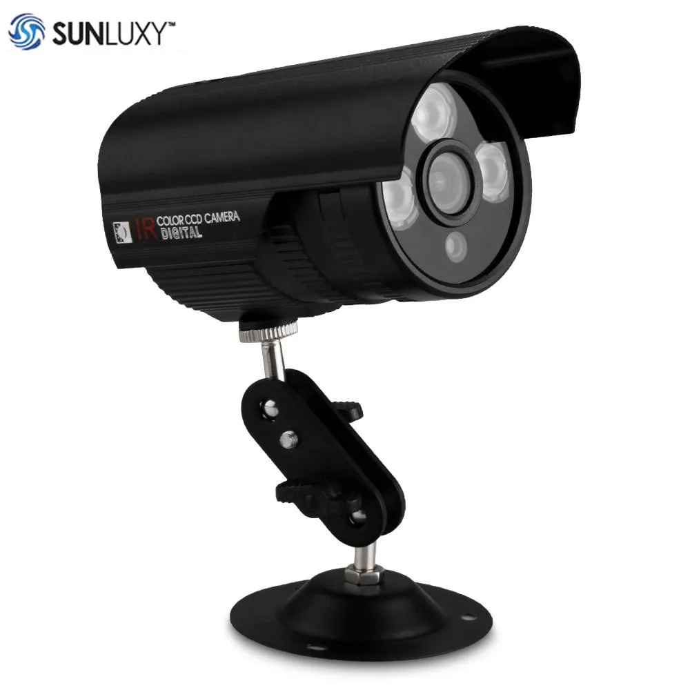 SUNLUXY 1000TVL CCTV Camera PAL 3 Array LEDs Bullet Camera 1 3 CMOS 6mm Lens Waterproof