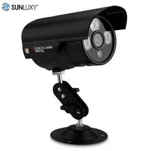 SUNLUXY 1000TVL CCTV Camera PAL 3 Array LEDs Bullet Camera 1/3” CMOS 6mm Lens Waterproof IR-Cut Night Vision Cameras