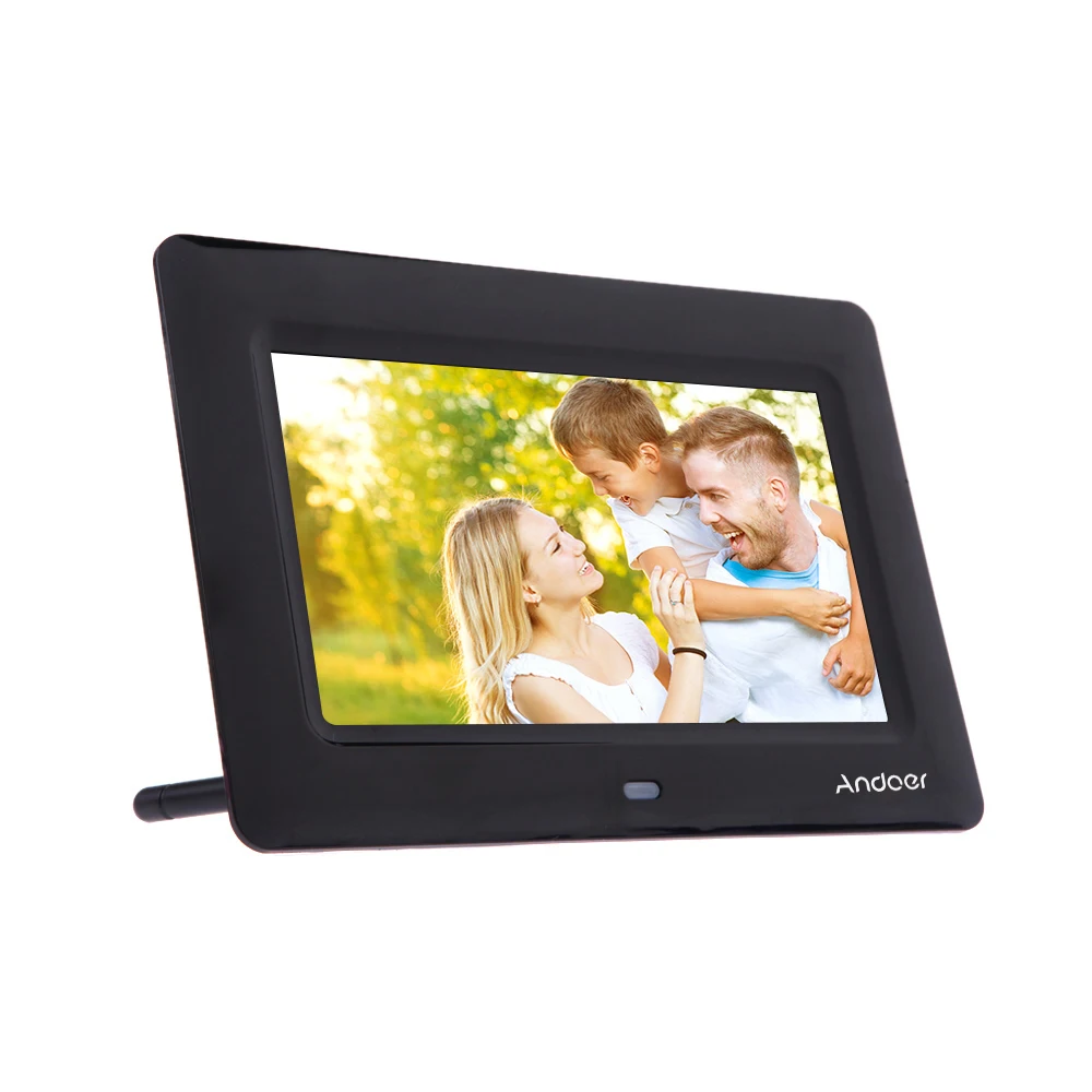 Andoer 7'' HD TFT LCD Digital Photo Frame Multi Lannguage with