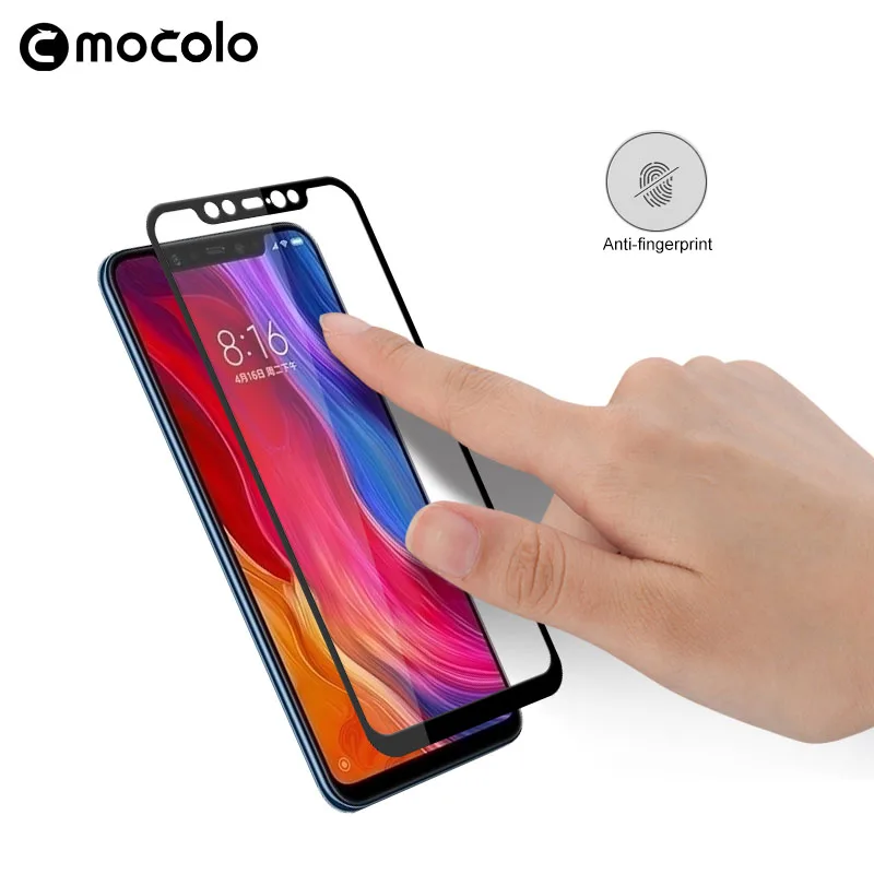 for Xiaomi Mi 8 Screen Protector Mocolo 9H Full Cover Full Glue Adhesive Tempered Glass for Xiaomi Mi 8 SE Screen Protector