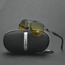 Мужские поляризационные алюминиевые-магниевые дневной ночной Драйвер солнцезащитные очки Новые мужские защитные очки солнцезащитные очки ночного видения очки FML