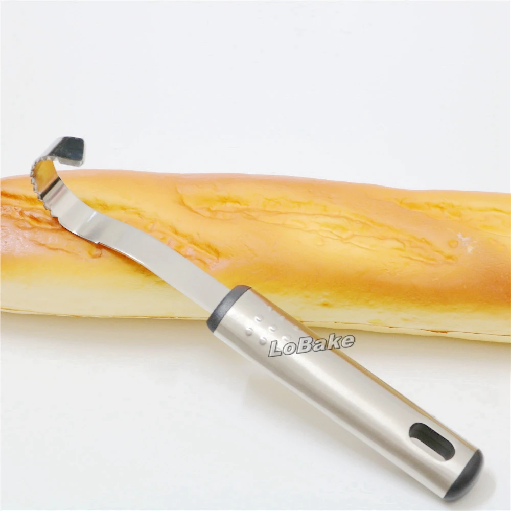 High Quality Stainless steel BUTTER CURLER curved knife chocolate mousse cake scraper for cooking tools