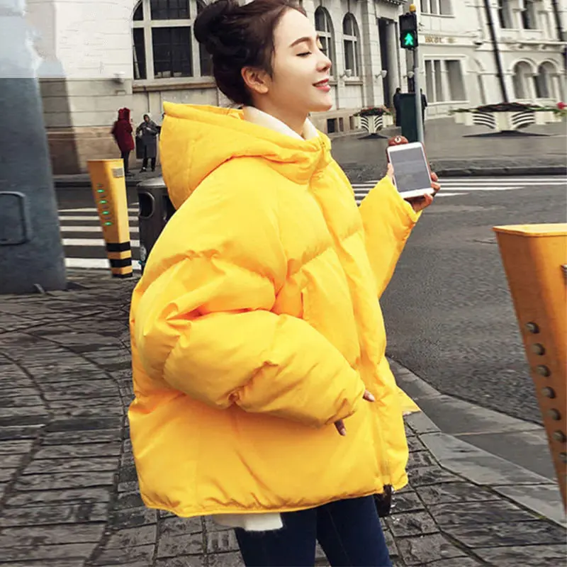 Winter Jacket Women Coat Parka BF Style Warm Thicken Down Cotton Jacket Outerwear Loose Winter Coat Women Short Jacket Coat Q903