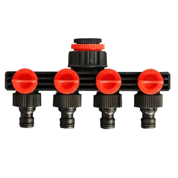 

4 Way Water Pipe Splitter Agricultural Tap Connector Home Garden Drip Irrigation Hose Connectors Dropshipping FAS