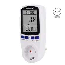 Compteur de consommation numérique, compteur de puissance, Watt d'énergie, KWh, prise 220V, 230V AC, moniteur, analyseur de frais d'électricité, prise ue