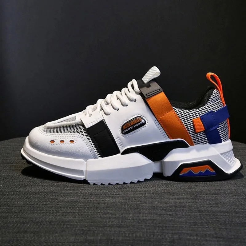 

Women Chunky Sneakers Platform Shoes Ladies Casual Flats Novelty Mixed Colors Vulcanize Shoes Female Fashion Sneakers 2019