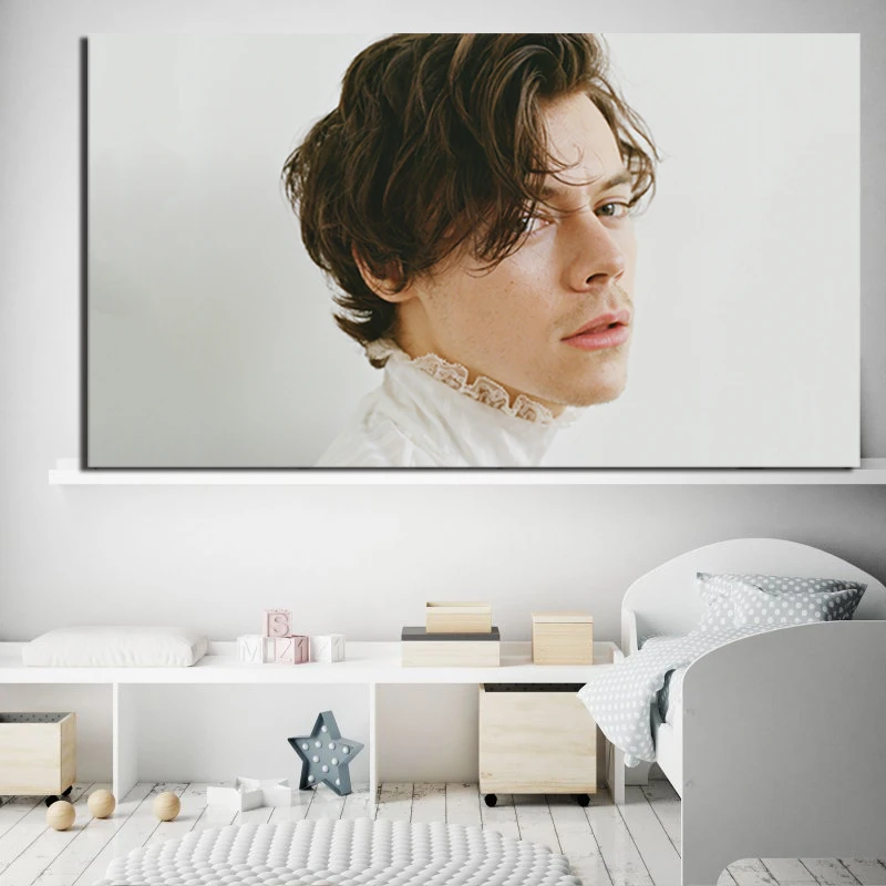 

British Singer Harry Styles Portrait Canvas Posters Prints Wall Art Painting Decorative Picture Modern Home Decoration Artwork