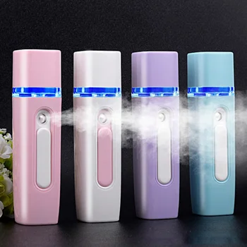 

Mini Portable Nano Mister Ultrasonic Face Moisturizing Spray Face Steamer Handheld Humidifier Chargeable With USB Port