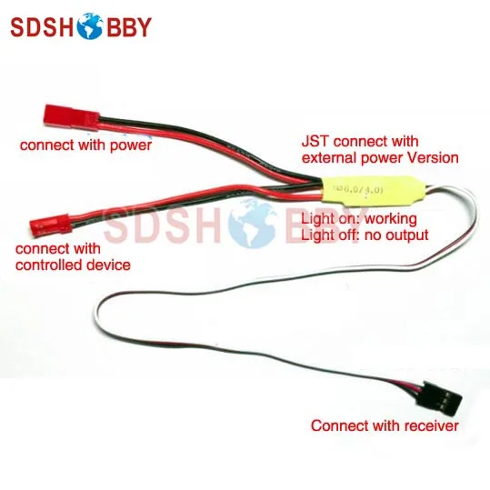 

10A Electronic Switch with JST Plug for RC Model LED Light