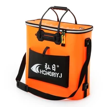 Рыболовное ведро EVA утолщенная Складная рыболовная посылка многофункциональное приспособленное ведро для живой рыбы двухслойные водонепроницаемые рыболовные сумки