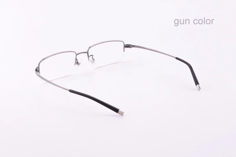 Aissuarvey очки с титановой оправой мужские и женские солнцезащитные очки оправа полуобода Высокое качество пистолет цвет черный золотой черный+ серебряные оправы