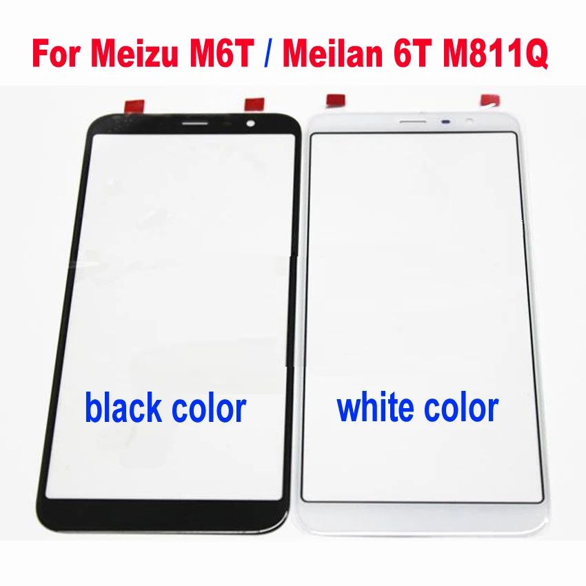 

New Outer Glass Screen For Meizu M6T / Meilan 6T M811Q 5.7" Front Touch Glass Lens Replacement Parts