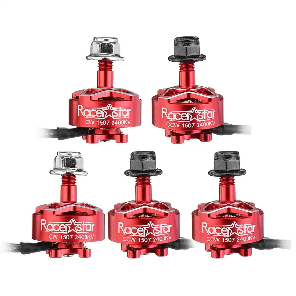 Горячая Распродажа 5 шт. Racerstar SPROG X 1507 2400KV 3-6 S CW& CCW бесщеточный двигатель для Sprog начинающих RC Дрон FPV гоночный аксессуар «сделай сам»