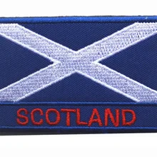 Шотландский шотландский Флаг Saltire патч крюк назад боевой армии тактические военные нашивки для спецназа для пальто шляпа на заказ