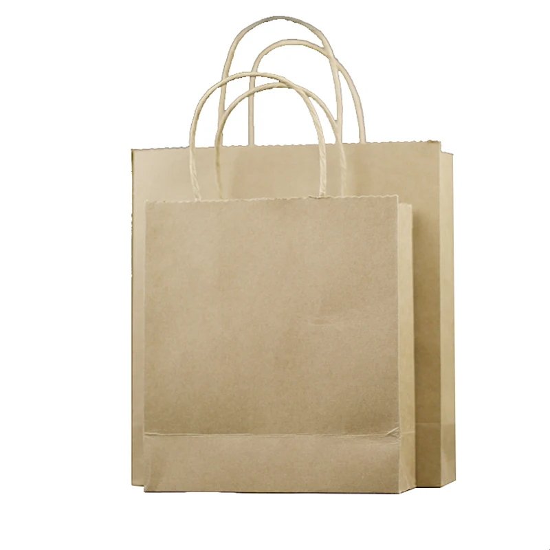 

Xin Jia Yi Packaging Newest Design Kraft Paper Bags With Paper Handles High Quality 250g Craft Paper Material Bag Wholesale
