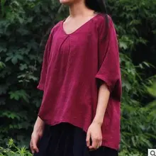 Фан-арт г-жа Ультра-свободный хлопок сплошной цвет хлопок футболка с короткими рукавами S399