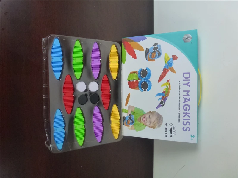Magnaflex гибкие магнитные блоки Строительные блоки образовательные гибкие DIY магнитные Классические рождественские подарочные игрушки для детей
