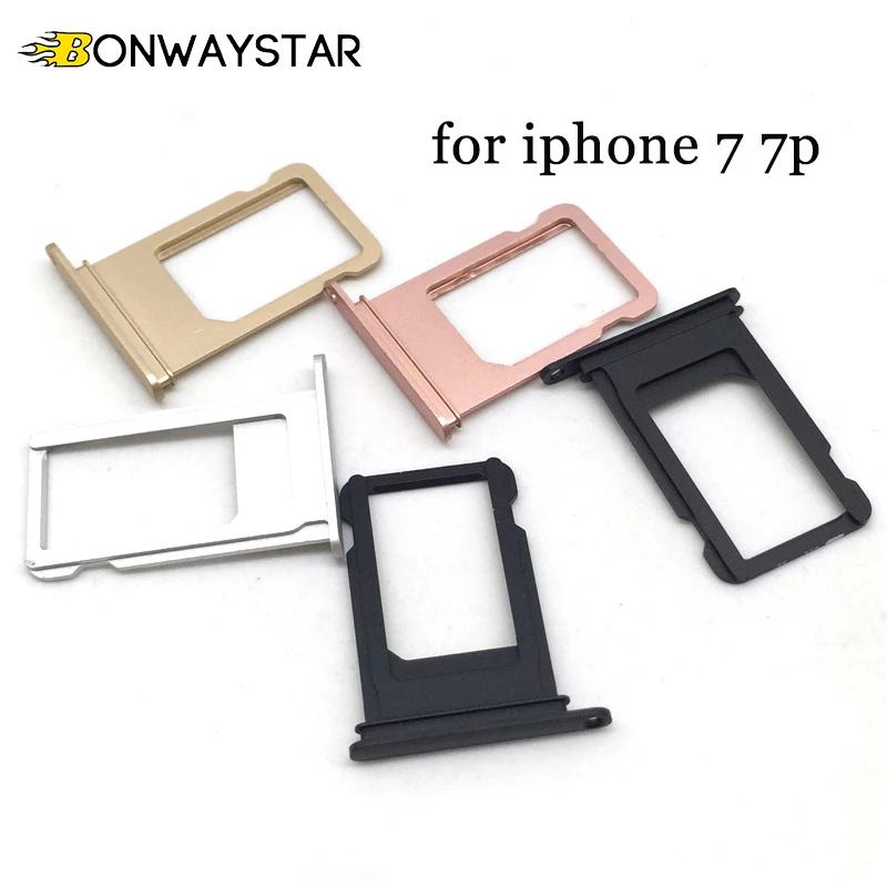 Micro Nano Sim Card Holder Tray Slot For Iphone 7 7plus Replacement Card Container Adapter Part Sim Card Tray Holder Socket Sim Card Adapters Aliexpress