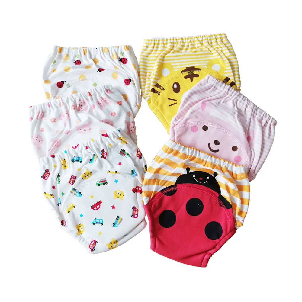 

New Baby Infant Toddler Kids Potty Training Pants Reusable Pee Toilet Underwear Cotton Panty Nappy Girls Boys
