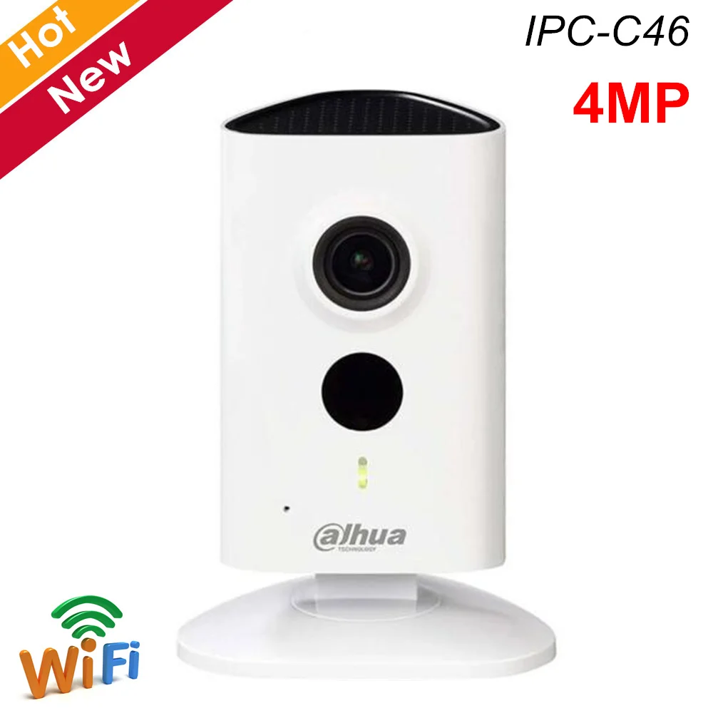 Dahua 4MP беспроводная Wifi камера IPC C46 H.265 2 3 мм объектив ночного видения Поддержка Micro