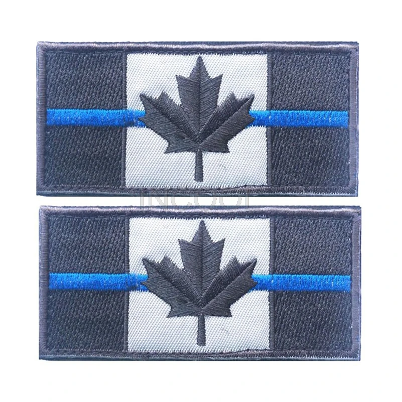 Комплект из 2 предметов-вышитый патч флаг Канады Флаг Квебек Канадский кленовый лист значки аппликации Национальный флаг вышивка нашивки - Цвет: 4