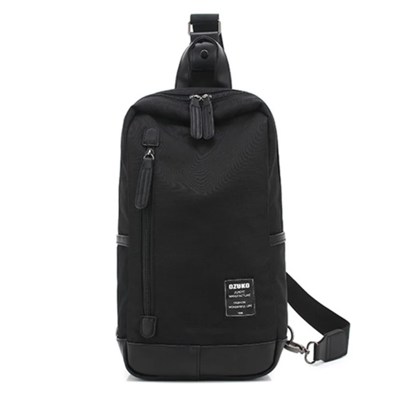 Мужская Холщовая Сумка OZUKO на плечо для ноутбука 2017|college student bag|bags for teenagersstudent bag |