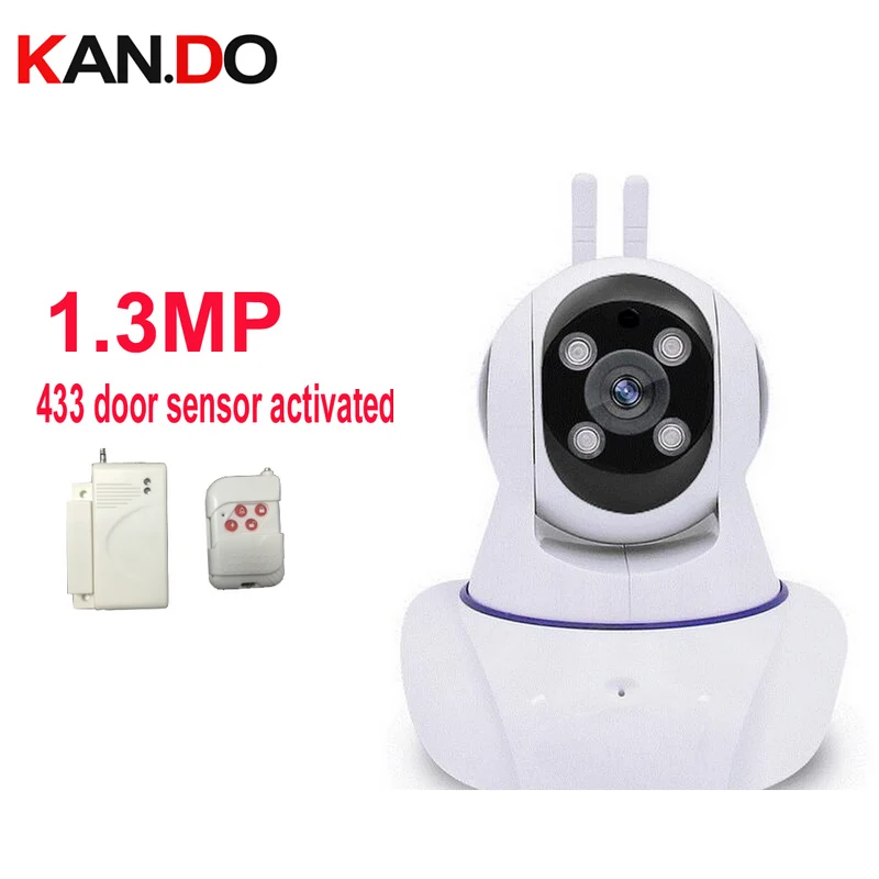 X7600 163eye 2CU yoosee app P2P камера 1MP Обнаружение движения wifi 720P 433 МГц датчик двери
