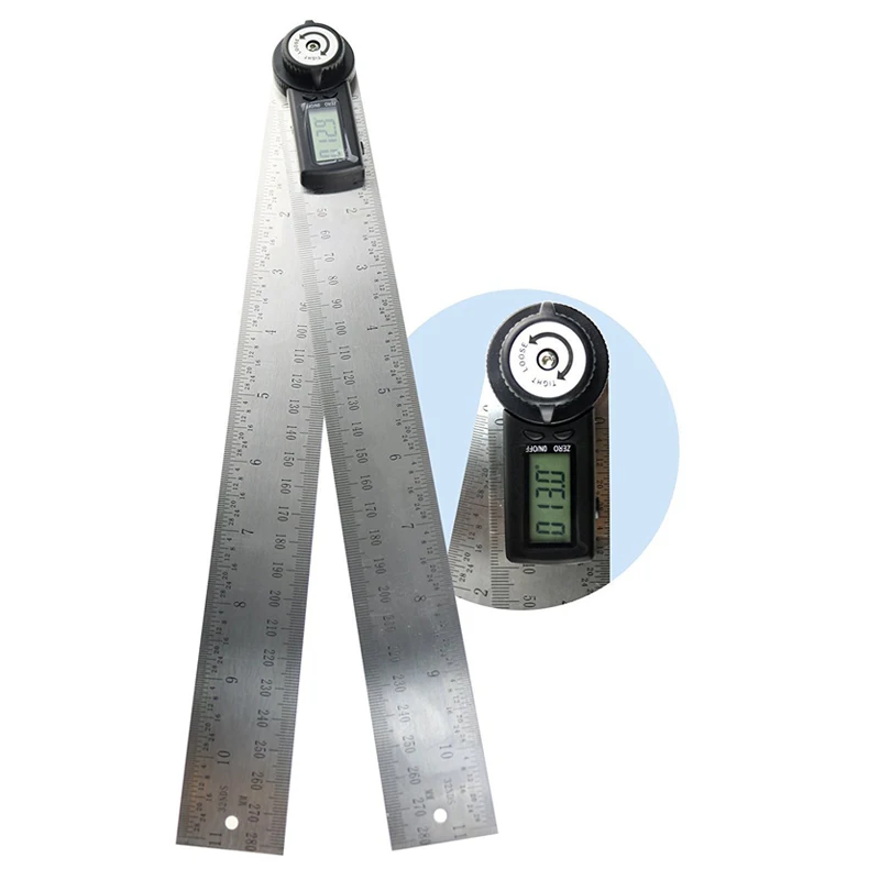 

300MM Digital Protractor Angle Ruler Angle Gauge Finder Meter Protractor Measure Metric and Mperial Scale for Automobile Tools
