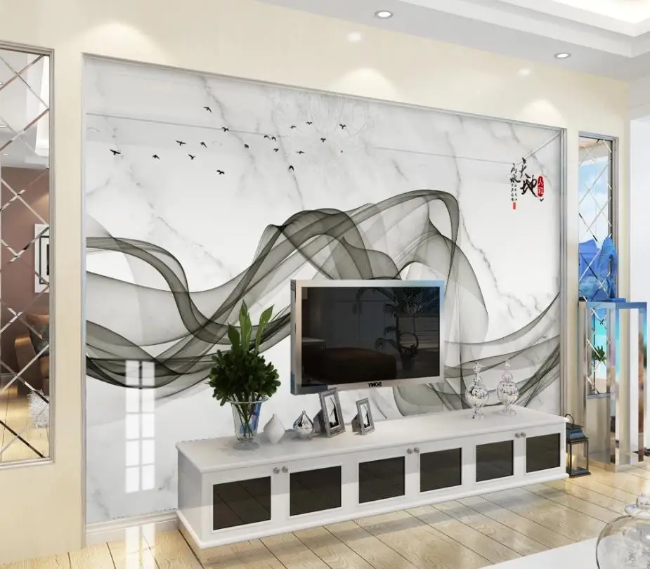 Modern minimalistic abstract lines jazz white marble mural wall mural 3d wallpaper 3d wall papers for tv backdrop Modern minimalistic abstract lines jazz white marble mural wall mural 3d wallpaper 3d wall papers for tv backdrop