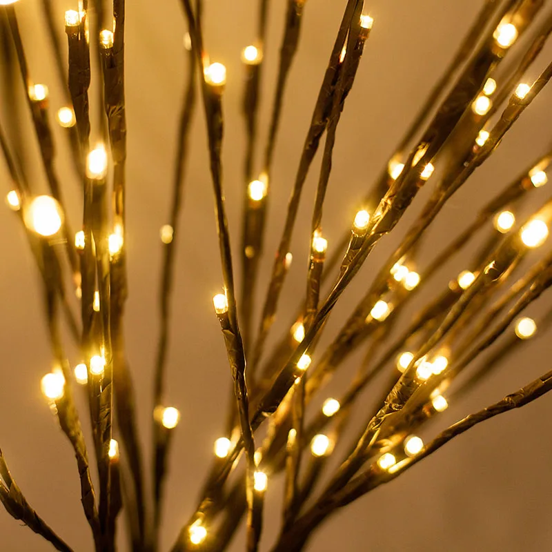 Прекрасный светодиодный запасами ивовых деревьев светильник-ветка батарея подсветка в виде цветов 20 лампы искусственный цветы садовый декор, Рождественский подарок на день рождения, подарки
