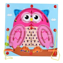 Новинка, 1 шт., детская деревянная игрушка, лабиринт, головоломка, игрушка, дерево, животное, магнитная, лабырин, настольная игра, развивающий подарок для детей, подарок