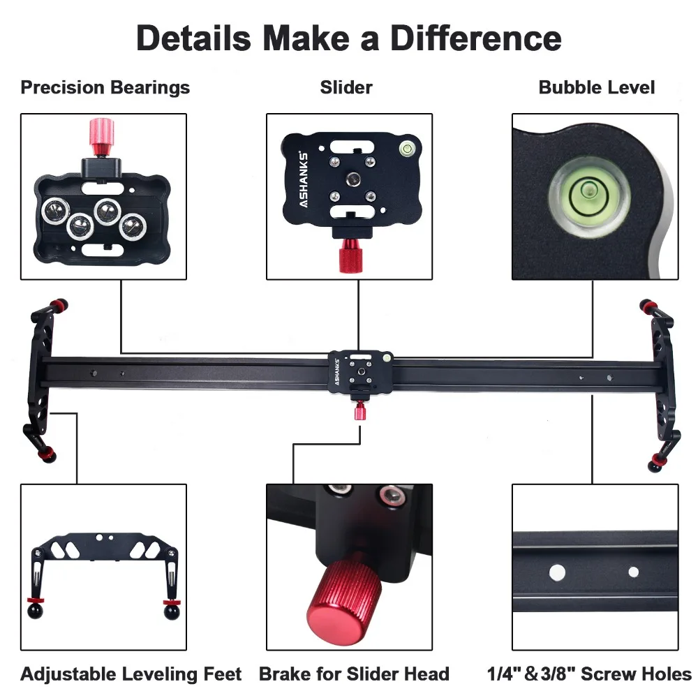 Camera Slider Aluminum Alloy Dolly Slider Track Video Stabilizer Rail Track Slider for DSLR Photo Studio 60cm/80cm/100cm/120cm Camera Slider Aluminum Alloy Dolly Slider Track Video Stabilizer Rail Track Slider for DSLR Photo Studio 60cm/80cm/100cm/120cm
