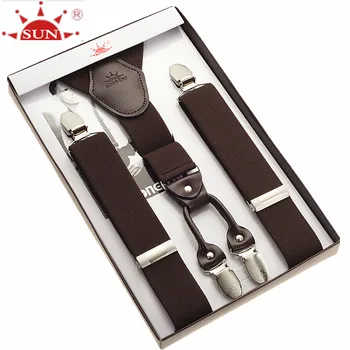

2019 LGFD228 Male plus size suspenders clip elastic commercial western-style trousers belt clip men's wedding suspenders