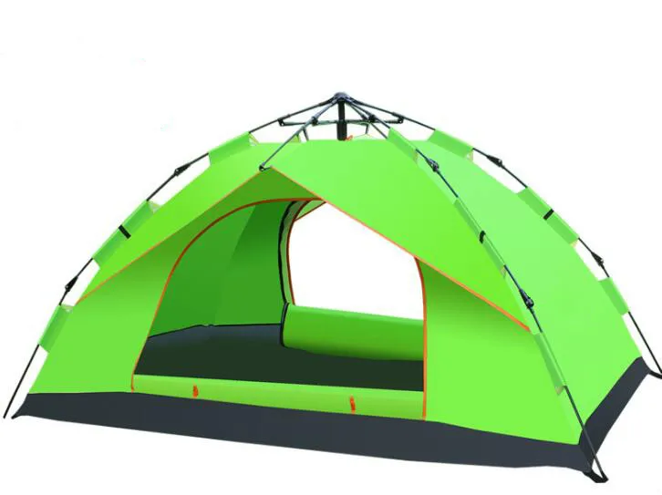 2-4 человек Сверхлегкий большой кемпинг ветрозащитный водонепроницаемый палатка Открытый автоматическая палатка с гидравлическим механизмом раскладывания - Цвет: 210X140X110CM