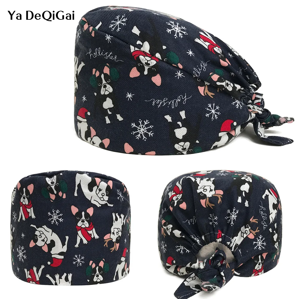 

Medical Surgical Caps Elastic Adjustable Size Surgery Scrub Caps breathable Accessories Scrubs Medical Hats Unisex Wholesale new