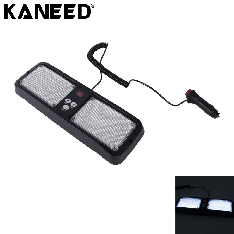 LED Strobe Warning Light 9W LED Waterproof Car Sunshade Warning Auto