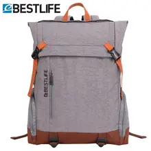 Mochila BESTLIFE para ordenador portátil de alta capacidad de viaje militar bolsa de lona paquete con tapa bolsas seguras cómodas mochilas de lona(China)