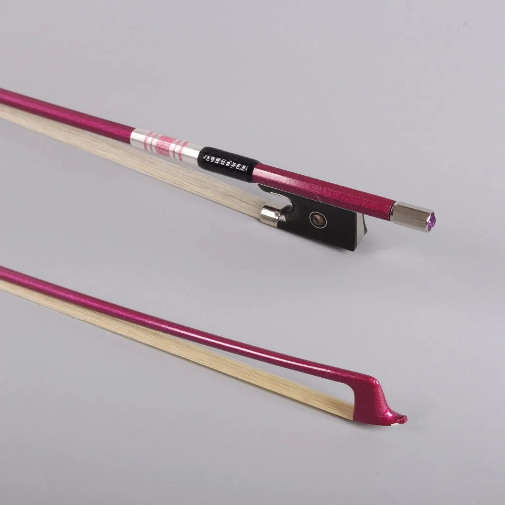 4/4 Violin Bow Carbon Fiber Straight balance AAA horse hair Ebony Frog